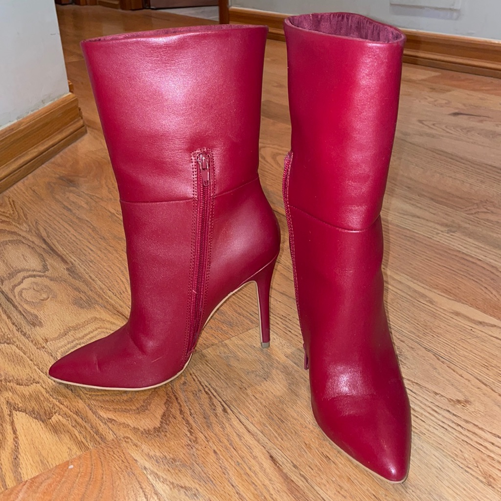 Charles By Charles Davis Red Boots Size 9m